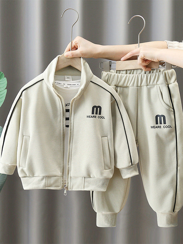 Boys Cotton Sports Two-Piece Set